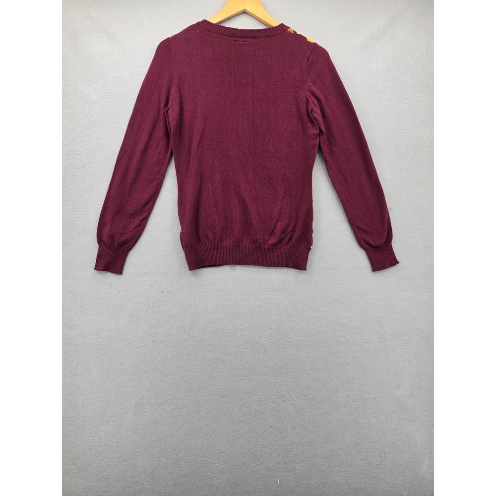 NFL Washington Commanders Sweater Mens Medium Burgundy Gold Holiday Fair Isle - Picture 6 of 11